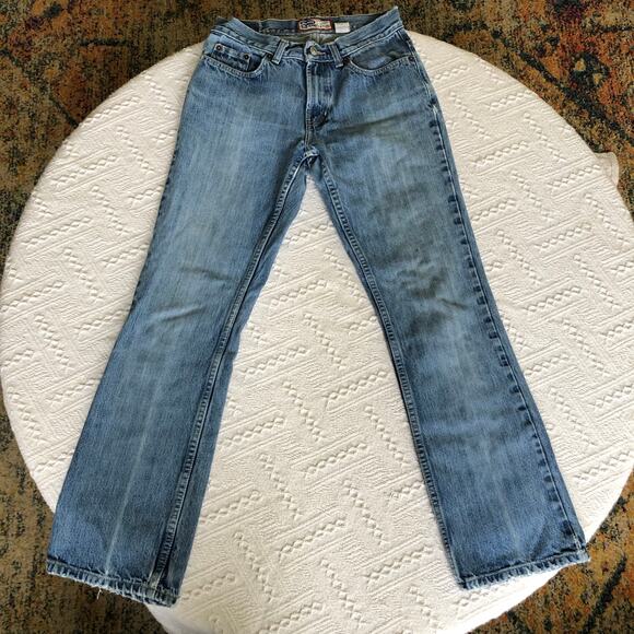 Old Navy Denim - Y2K Old Navy Flare Leg Jeans Size 4 Low Rise Light Wash Denim Indie Sleaze 2000s